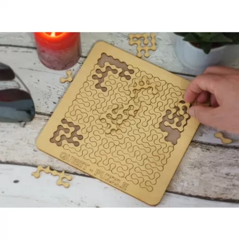 quest puzzle - rompicapo manuale in legno: 3