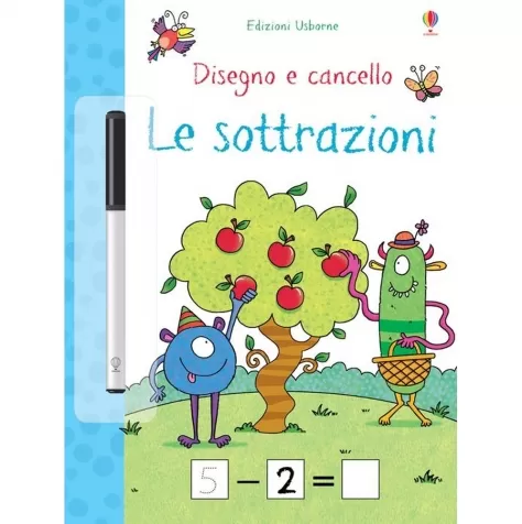 le sottrazioni. disegno e cancello. ediz. a colori. con gadget