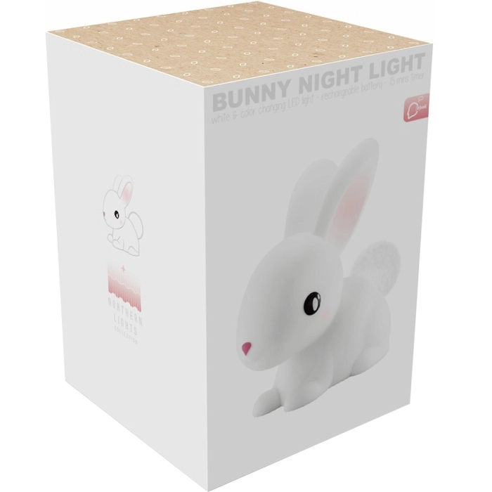 coniglietto - luce notturna con batterie ricaricabili