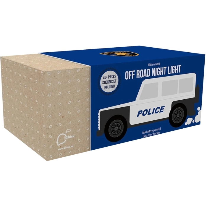 macchina della polizia - luce notturna: 3