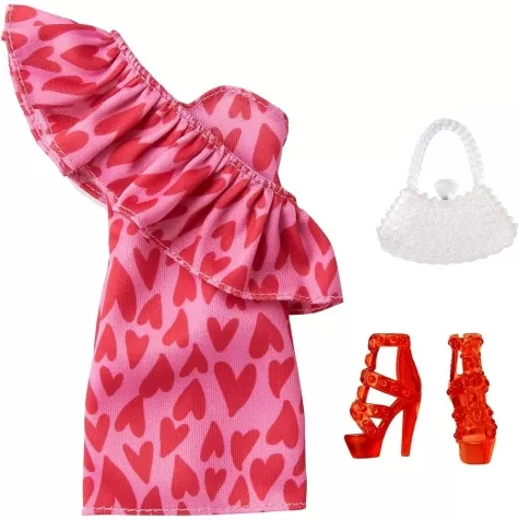 barbie doppio look - vestito cuori