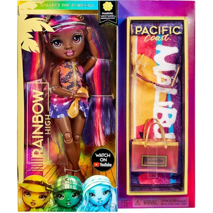 rainbow high - pacific coast - phaedra westward - fashion doll 30cm