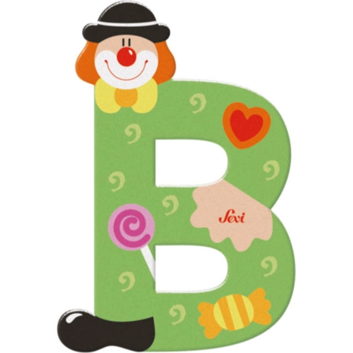 lettera b clown