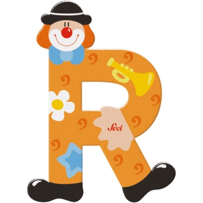 lettera r clown