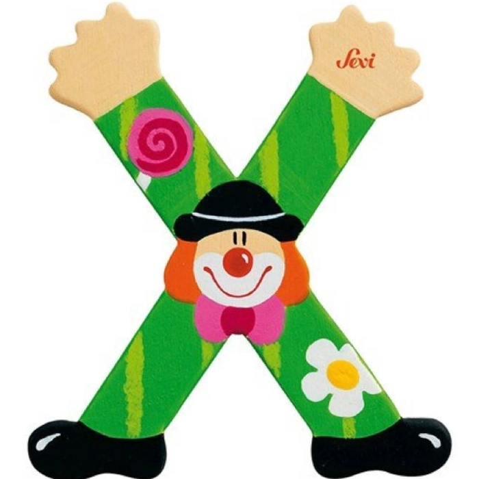 lettera x clown