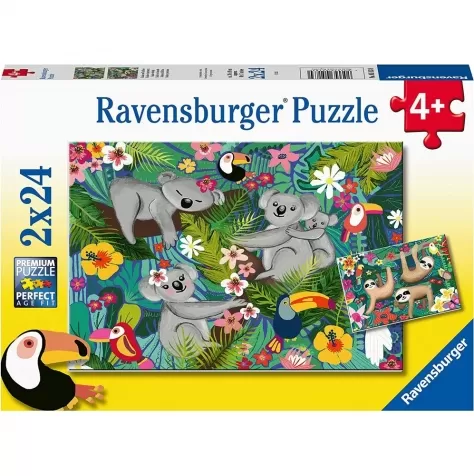 koala e bradipi - puzzle 2x24 pezzi