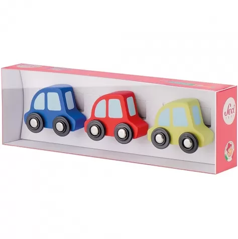 set di 3 macchine in legno
