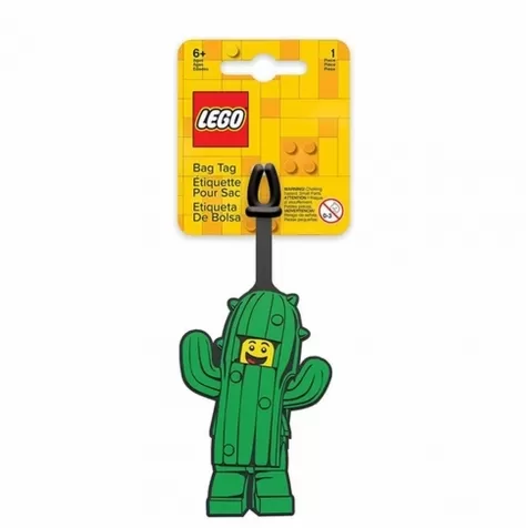lego bag tag - cactus