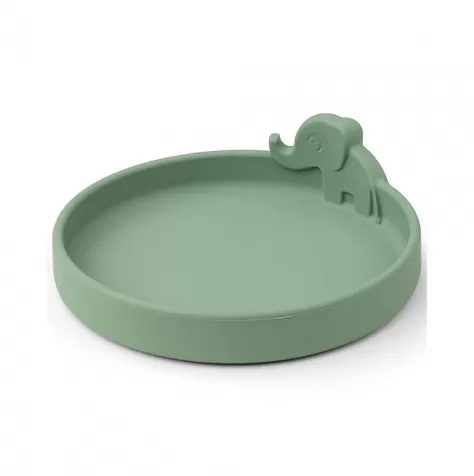 piatto anti-scivolo in silicone alimentare -peekaboo -elphee - verde: 2