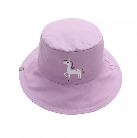 cappello estivo reversibile da colorare con pennarelli - 100% cotone - unicorno 4-6 anni: 3