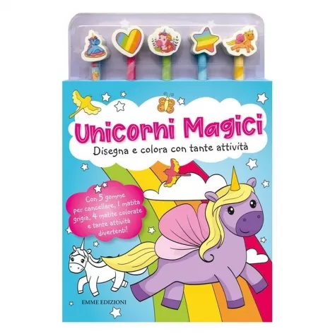 unicorni magici. libro da colorare. ediz. illustrata. con gadget