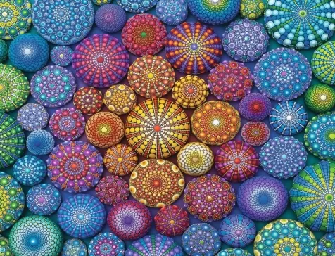 arcobaleni mandala - puzzle 2000 pezzi