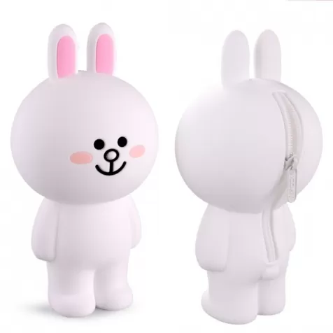 astuccio 3d soft touch line friends - coniglio