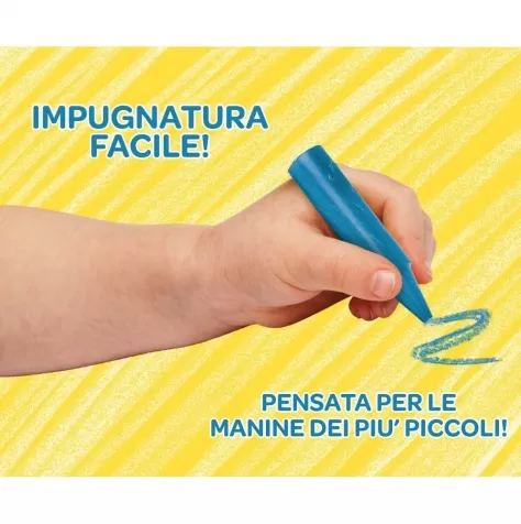 8 maxi pastelli a cera mini kids