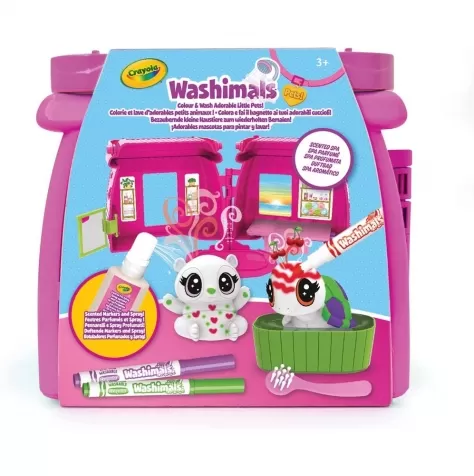 washimals pets spa profumata con 2 animali e 3 colori