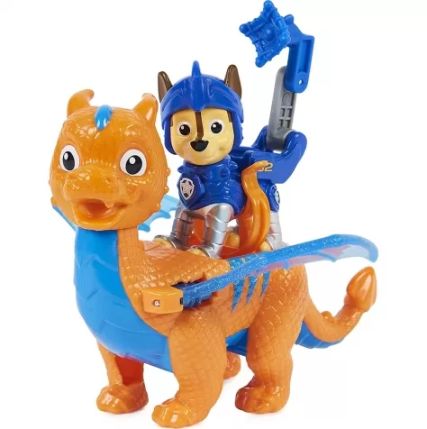 paw patrol rescue knights personaggio con cucciolo di drago