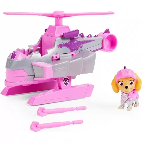 paw patrol rescue knights skye con veicolo