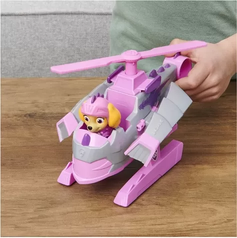paw patrol rescue knights skye con veicolo