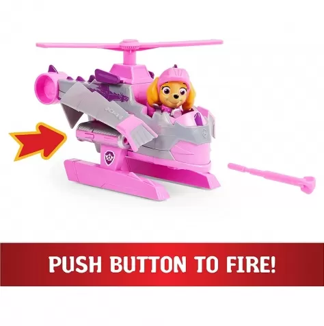 paw patrol rescue knights skye con veicolo