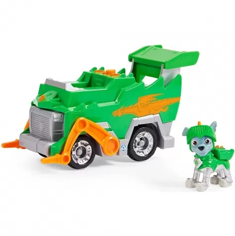 paw patrol rescue knights rocky con veicolo