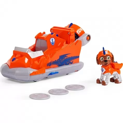 paw patrol rescue knights zuma con veicolo