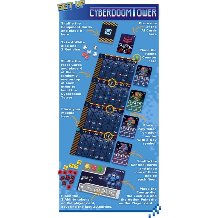 cyberdoom tower - blue collection