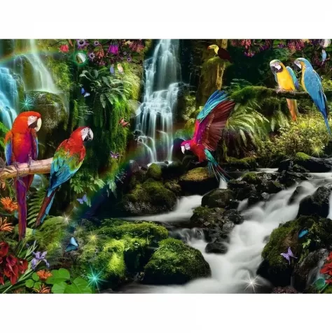 il paradiso dei pappagalli - puzzle 2000 pezzi: 2