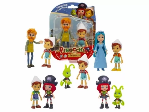 pinocchio and friends blister 2 personaggi con accessori