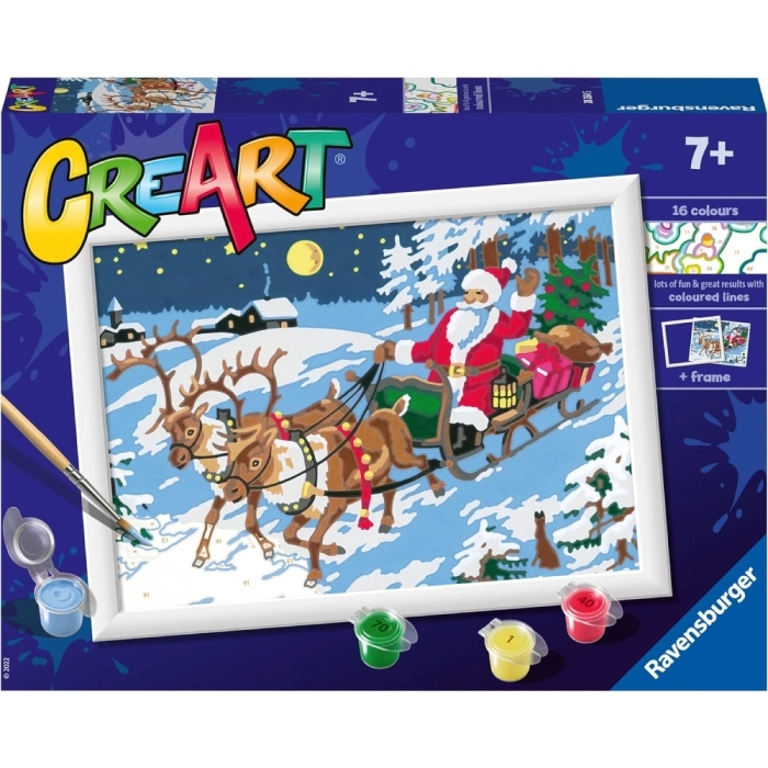 Ravensburger - CreArt Serie D: La consegna dei regali, Kit per Dipingere  con i Numeri, Contiene una Tavola Prestampata, Pennello, Colori e  Accessori, Gioco Creativo per Bambini 9+ Anni a 12,99 €