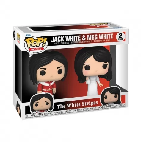 the white stripes - jack white & meg white - funko pop 2 pack: 1