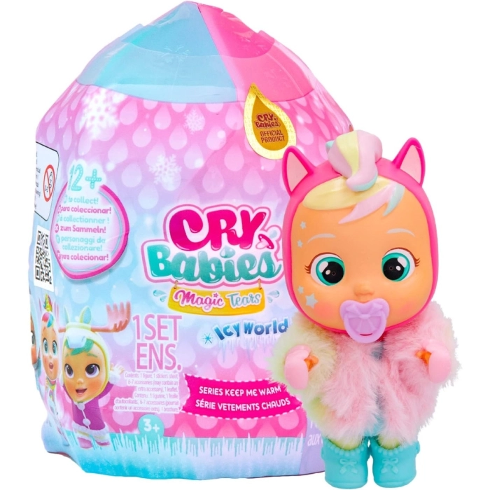 cry babies magic tears icy world keep me warm - bambolina 9cm
