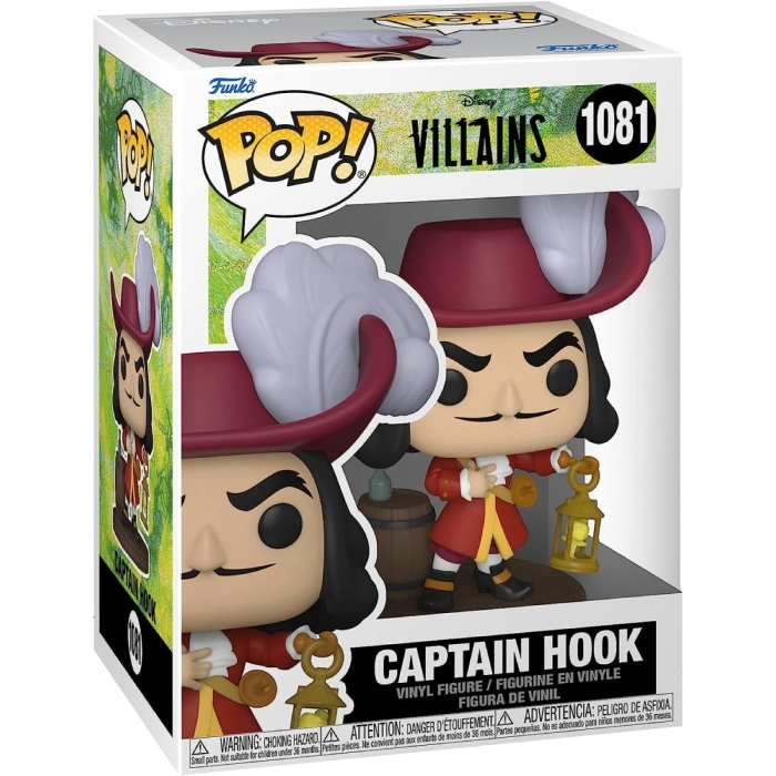 disney villains - captain hook 9cm - funko pop 1081