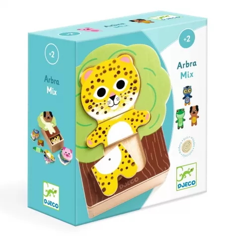 arbramix - puzzle in legno mix di animali: 1
