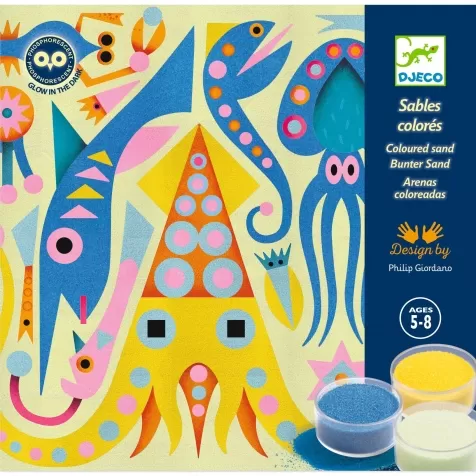 quadri con sabbia fosforescente - sea lights