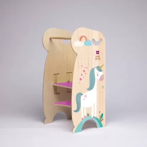 torre della crescita montessori tuco in legno - principesse