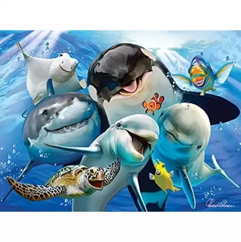 ocean selfie - puzzle 3d 48 pezzi