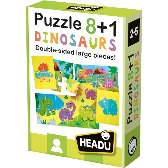 puzzle 8+1 dinosaurs