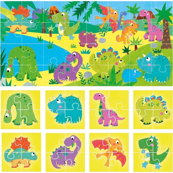 puzzle 8+1 dinosaurs