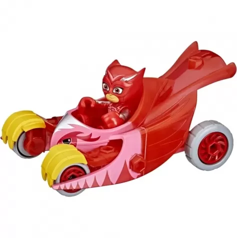 pj masks - veicolo animal power di gufetta con personaggio