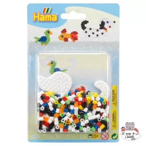 hama base piccola con perline midi - cane