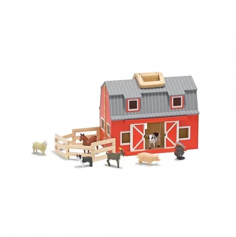 fattoria in legno trasportabile fold & go - animali inclusi!