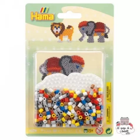 hama base piccola con perline midi - elefante