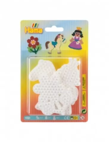 hama basi piccole 3 pezzi midi - fiore, cavallo e principessa