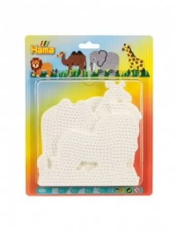 hama basi grandi 4 pezzi midi - leone, cammello, elefante e giraffa