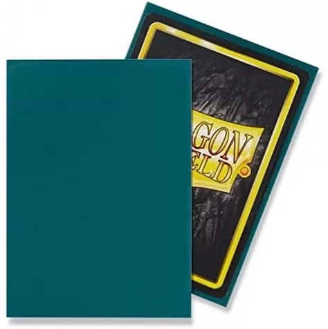 dragon shield standard sleeves - matte petrol (100 bustine protettive): 2