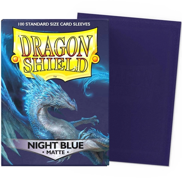 dragon shield standard sleeves - night blue matte (100 bustine protettive)