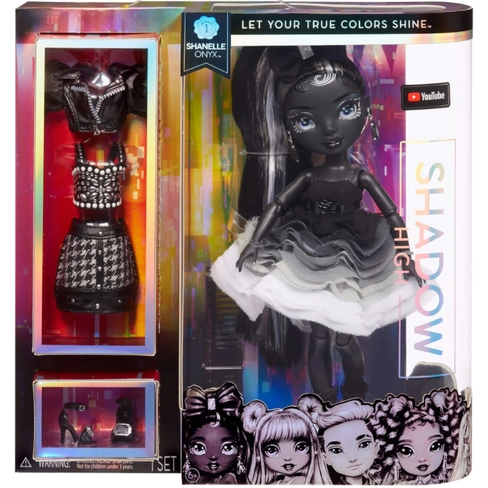rainbow high shadow high shanelle onyx fashion doll 30cm serie 1: 1