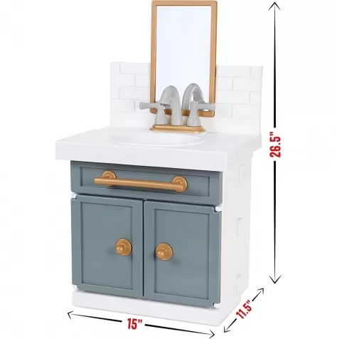 first bathroom sink - primo lavello del bagno con accessori