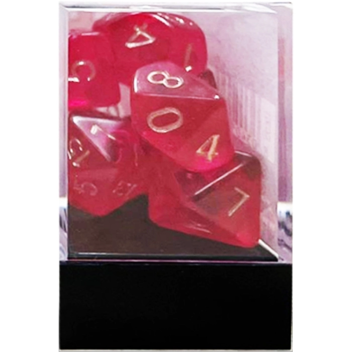 coyn gaming dice red - set di 7 dadi poliedrici