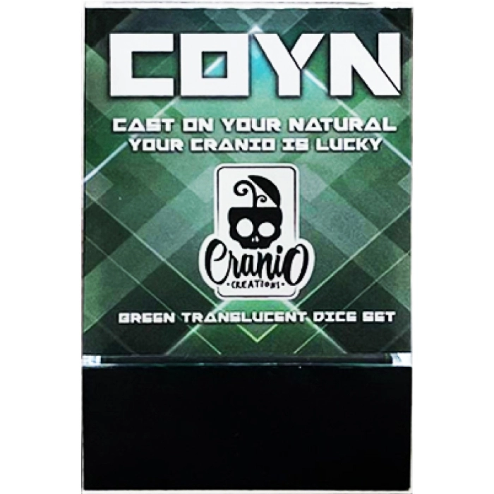 coyn gaming dice green - set di 7 dadi poliedrici